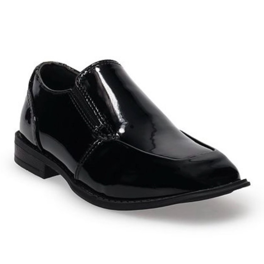 New Kids Black Dress Shoes Boys Size 2